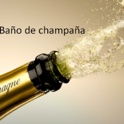 Baño de champaña