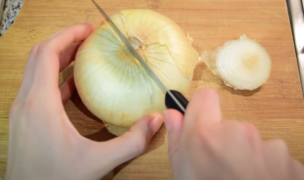 cortar la cebolla para la pérdida de peso